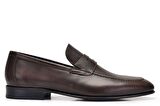 Kahverengi Klasik Loafer Kösele Erkek Ayakkabı -11659-