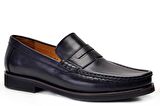 Hakiki Deri Siyah Günlük Loafer Erkek Ayakkabı -8695-