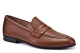 Taba Klasik Loafer Kösele Erkek Ayakkabı -12686-
