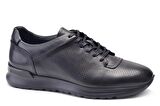 Siyah Baskı Sneaker Erkek Ayakkabı -11886-