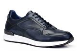 Hakiki Deri Lacivert Sneaker Erkek Ayakkabı -11781-