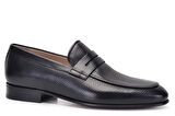 Siyah Loafer Kösele Erkek Ayakkabı -11584-