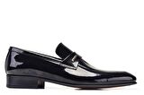 Siyah Klasik Loafer Kösele Erkek Ayakkabı -11398-