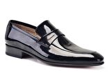 Siyah Klasik Loafer Kösele Erkek Ayakkabı -11398-