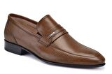 Taba Klasik Loafer Kösele Erkek Ayakkabı -12291-