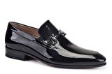 Siyah Klasik Loafer Kösele Erkek Ayakkabı -47702-