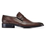 Kahverengi Klasik Loafer Kösele Erkek Ayakkabı -8923-