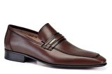 Kahverengi Klasik Loafer Kösele Erkek Ayakkabı -7096-