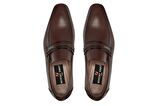 Kahverengi Klasik Loafer Kösele Erkek Ayakkabı -7096-