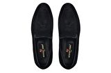 Siyah Klasik Loafer Kösele Erkek Ayakkabı -9859-