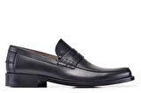 Siyah Klasik Loafer Kösele Erkek Ayakkabı -9319-
