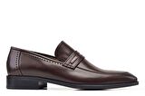 Kahverengi Klasik Loafer Kösele Erkek Ayakkabı -22001-