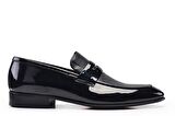 Siyah Klasik Loafer Kösele Erkek Ayakkabı -10942-