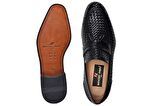 Siyah Klasik Loafer Kösele Erkek Ayakkabı -8909-