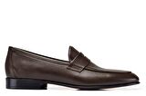 Kahverengi Klasik Loafer Kösele Erkek Ayakkabı -10818-