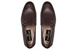 Kahverengi Klasik Loafer Kösele Erkek Ayakkabı -10818-