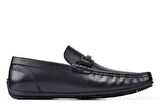 Siyah Bağcıksız Yazlık Loafer Erkek Ayakkabı -95401-