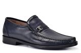  Lacivert Klasik Loafer Kösele Erkek Ayakkabı -11613-