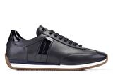 Siyah Ant Siyah Rugan Sneaker Ayakkabı -11481-