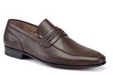 Kahverengi Klasik Loafer Kösele Erkek Ayakkabı -12317-