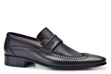 Siyah Klasik Loafer Kösele Erkek Ayakkabı -6967-