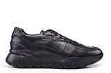 Siyah Str Baskı Sneaker Ayakkabı -11008-