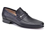 Siyah Klasik Loafer Kösele Erkek Ayakkabı -7009-