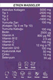 Powder Collagen 300g, 5 Tip Toz Kolajen 10.000mg X 30 Şase & Multivitamin Çilek Aromalı