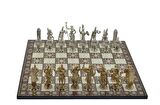 Gifthome Metal Satranç Takımı / Seti; Battal,Yunan