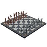 Gifthome Metal Satranç Takımı/Seti;Büyük,Mısır,Ant