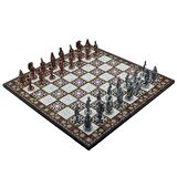 Gifthome Metal Satranç Takımı/Seti; Büyük,Osmanlı,