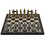 Gifthome Metal Satranç Takımı/Seti,Büyük,Pegasus F