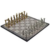 Gifthome Metal Satranç Takımı/Seti,Büyük,Pegasus,P