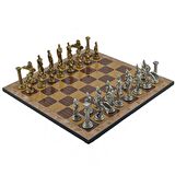 Gifthome Metal Satranç Takımı/Seti,Büyük,Pegasus,P