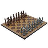 Gifthome Metal Satranç Takımı/Seti,Büyük,Pegasus,A