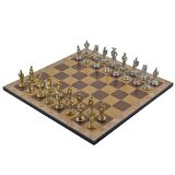 Gifthome Metal Satranç Takımı/Seti;Orta,İspanyol,P