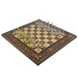 Gifthome Metal Satranç Takımı/Seti;Orta,Yunan,Parl