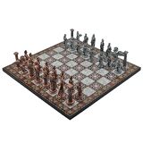 Gifthome Metal Satranç Takımı/Seti,Büyük,Pegasus, 
