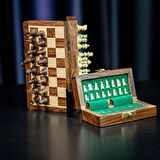 GiftHome Pocket Serisi Battal Boy Mıknatıslı Kutulu Klasik Satranç Takımı (25X12,5X5 cm.)