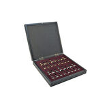 GiftHome Orta Boy Parlak Metal Klasik Satranç Takımı ve Mermer Desenli Sandıklı MDF Tahtası (30X30X6 cm.)