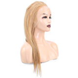 Düz Front Lace Gerçek Tül Peruk - Sıcak Karamel - 60-65cm