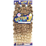 Sister Afro Dalgası Saç - Küllü Kumral / Platin Ombreli 12-613