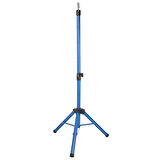 Kuaför Eğitim Mankeni İçin Metal Tripod - Mavi + Taşıma Çantası