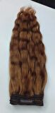 8 Parça 150 gr 65 cm Gerçek Saç Çıtçıt Kumral Renk 