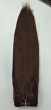 8 Parça 200 gr 65-70 cm Gerçek Saç Çıtçıt Açık Kahve Renk
