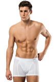 Erdem Beyaz Pamuk Elastan Klasik 2 Li Boxer 1445