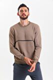 Kahverengi Kanguru Cepli Sweatshirt