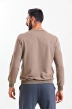 Kahverengi Kanguru Cepli Sweatshirt