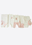 Organik Sweet Rabbit 12'li Zıbın Set Ekru