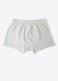 Organik Klasik 3'lü Erkek Çocuk  Boxer Beyaz